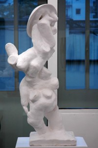 „Schutz“, 2013, Gipsskulptur