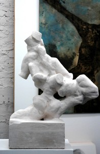 „Sprint“, 2013, Gipsskulptur