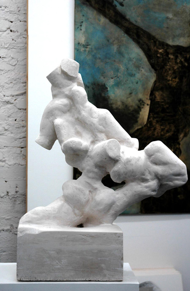 „Sprint“, 2013, Gipsskulptur