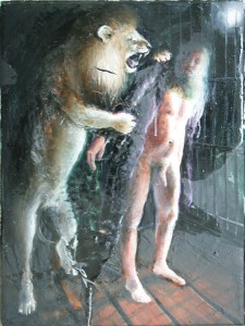 Samson, 2012, Öl auf Leinwand, 30cm x 40cm