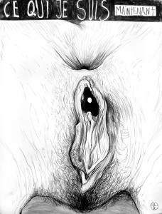 Thomas Palme, Ce qui je suis maintenant, 2014, Grafit auf Papier, 50cm x 60cm