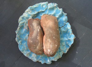 Herz, 2013, Keramik, glasiert, 21 cm x 23 cm x 15 cm