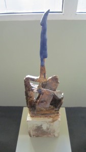 o.T., 2014, Keramik, glasiert, engobiert, 13 cm x 17 cm x 65 cm