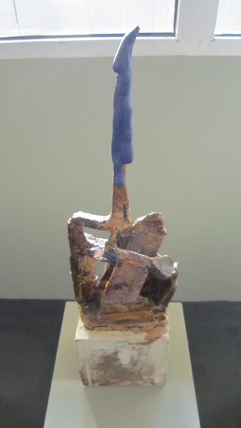 o.T., 2014, Keramik, glasiert, engobiert, 13 cm x 17 cm x 65 cm