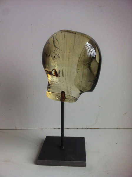 Oliver Czarnetta Spektrum 'Identität', 2015, Harz, Metall, lebensgroßer Kopf