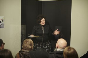 Ausstellungsansicht: Lesung mit Nora Gomringer, Foto: R. Ritzerfeld