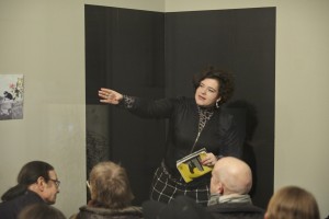 Ausstellungsansicht: Lesung mit Nora Gomringer, Foto: R. Ritzerfeld