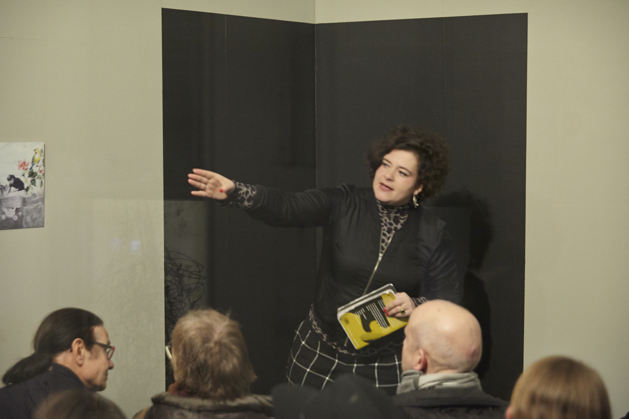 Ausstellungsansicht: Lesung mit Nora Gomringer, Foto: R. Ritzerfeld