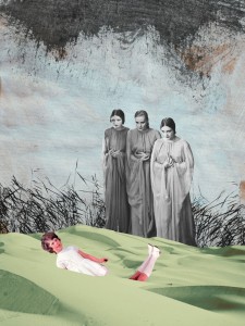 Limmer, Reimar: Monster/ Versäumnis, 2013, PapierCollage, digital bearbeitet