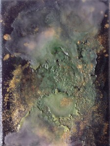 Andrea Lehmann,Vater Sonne:Padre sole,2015, 18x13cm, tecnica mista su ortica