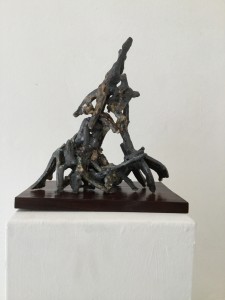 Bernd Hoffmann, o.T., 2016, Keramik glasiert,Holzbrett, 16cm x 20cm