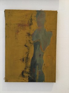 Bernd Hoffmann, Stehende, 2015, Öl Acryl auf Leinwand, 30cm x 39cm