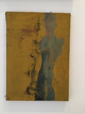 Bernd Hoffmann, Stehende, 2015, Öl Acryl auf Leinwand, 30cm x 39cm