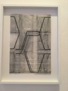 Carsten Sievers, o.T., 2004, Graphit, Magic Tape auf Transparentpapier, 25,8cm x 37cm