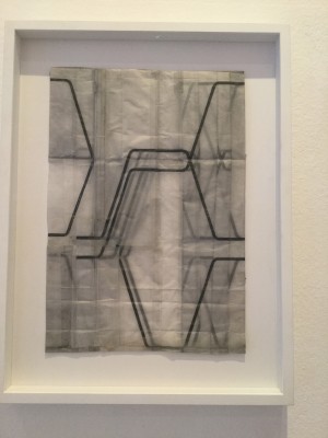 Carsten Sievers, o.T., 2004, Graphit, Magic Tape auf Transparentpapier, 25,8cm x 37cm