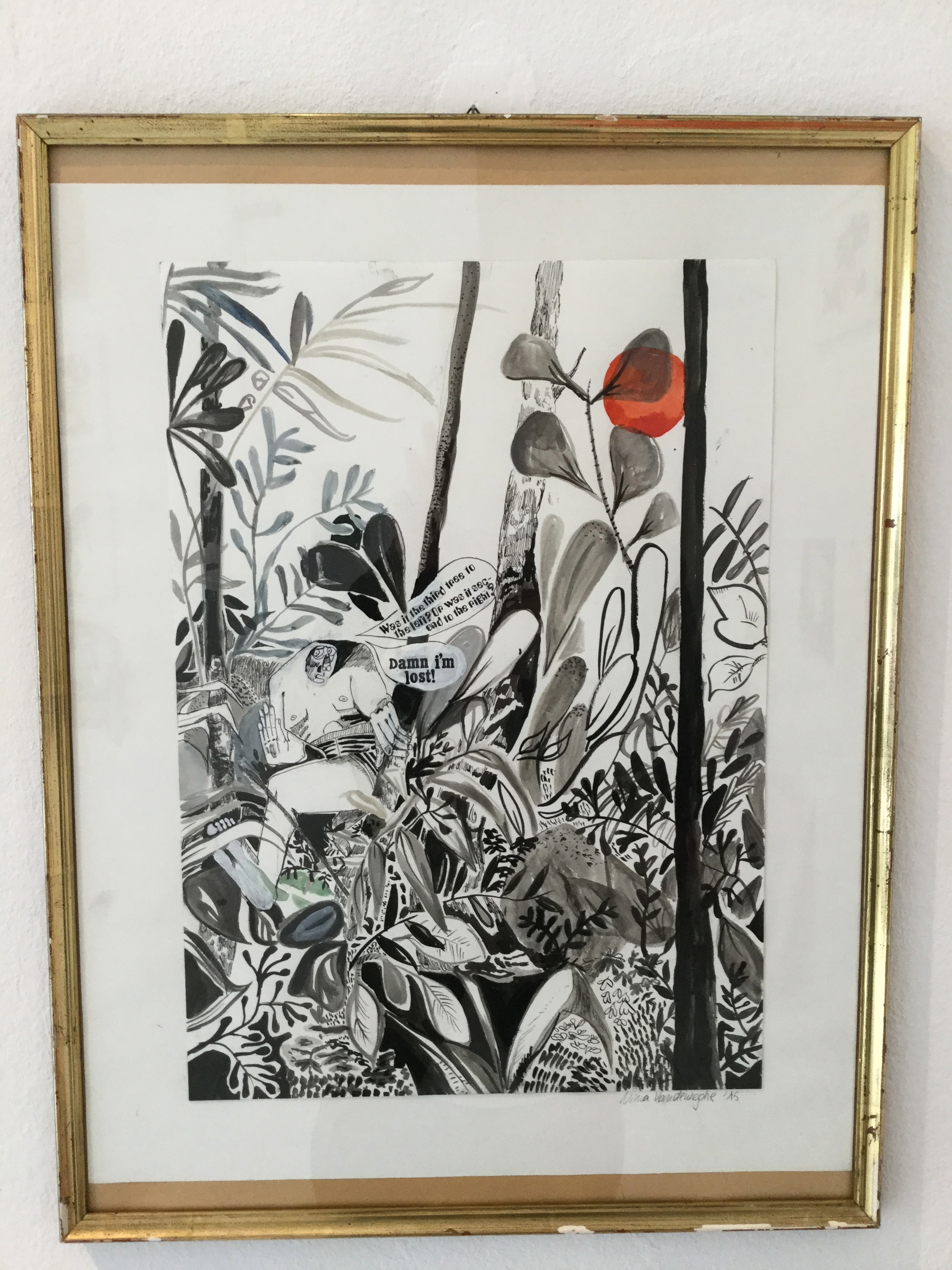 Nina Vandeweghe, Lost, 2015, Zeichnung, 29,7 x 42cm