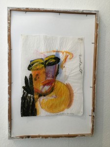 Hella Berent, Andare in bici, 1979, Collage, Plaka, Aquarell, 22,5 x 28,5 cm 421