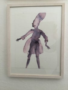 Norika Nienstedt, Tusche2, 2014, Collage, Tusche, 24 x 32cm