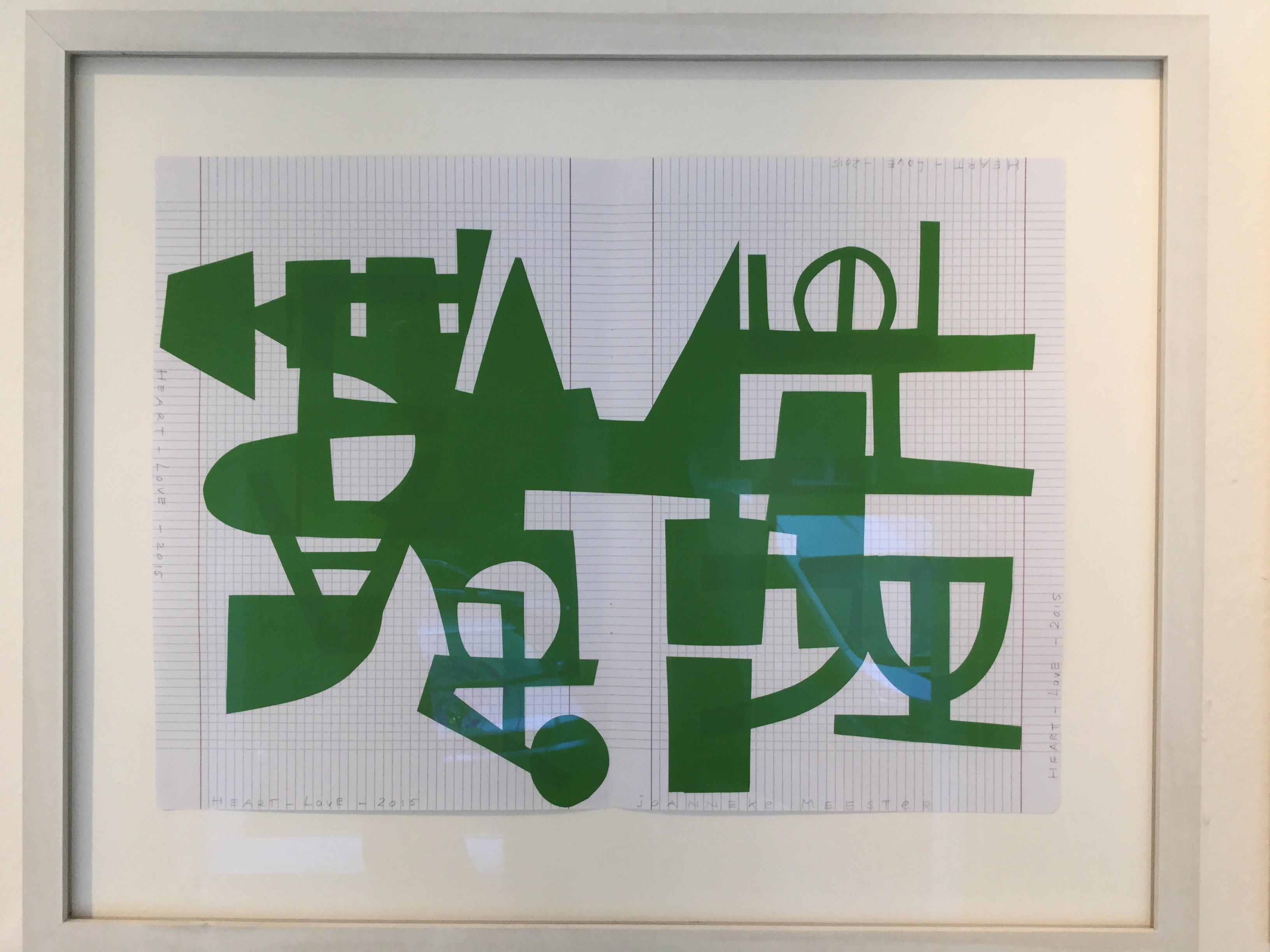 Joanneke Meester, From the series Automatic Writings, 2015, collage, 33 x 42 cm,