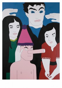 Die Erweckung, 2017, Acryl auf Leinwand, 138 x 98cm