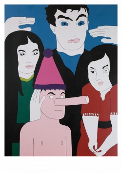 Die Erweckung, 2017, Acryl auf Leinwand, 138 x 98cm