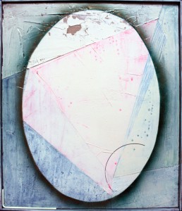 Sausen, 2017, Silikon, Lack, auf Leinwand, 60 x 71cm