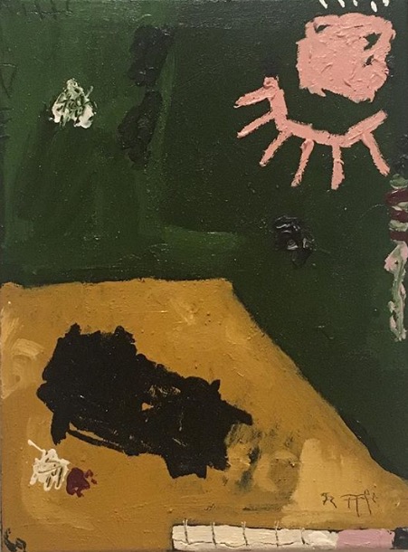 Jordy Kerwick, We know who you are- take a 2 pound vs The libertine, 2017, Öl, Acryl, Leinwand, 30x40cm