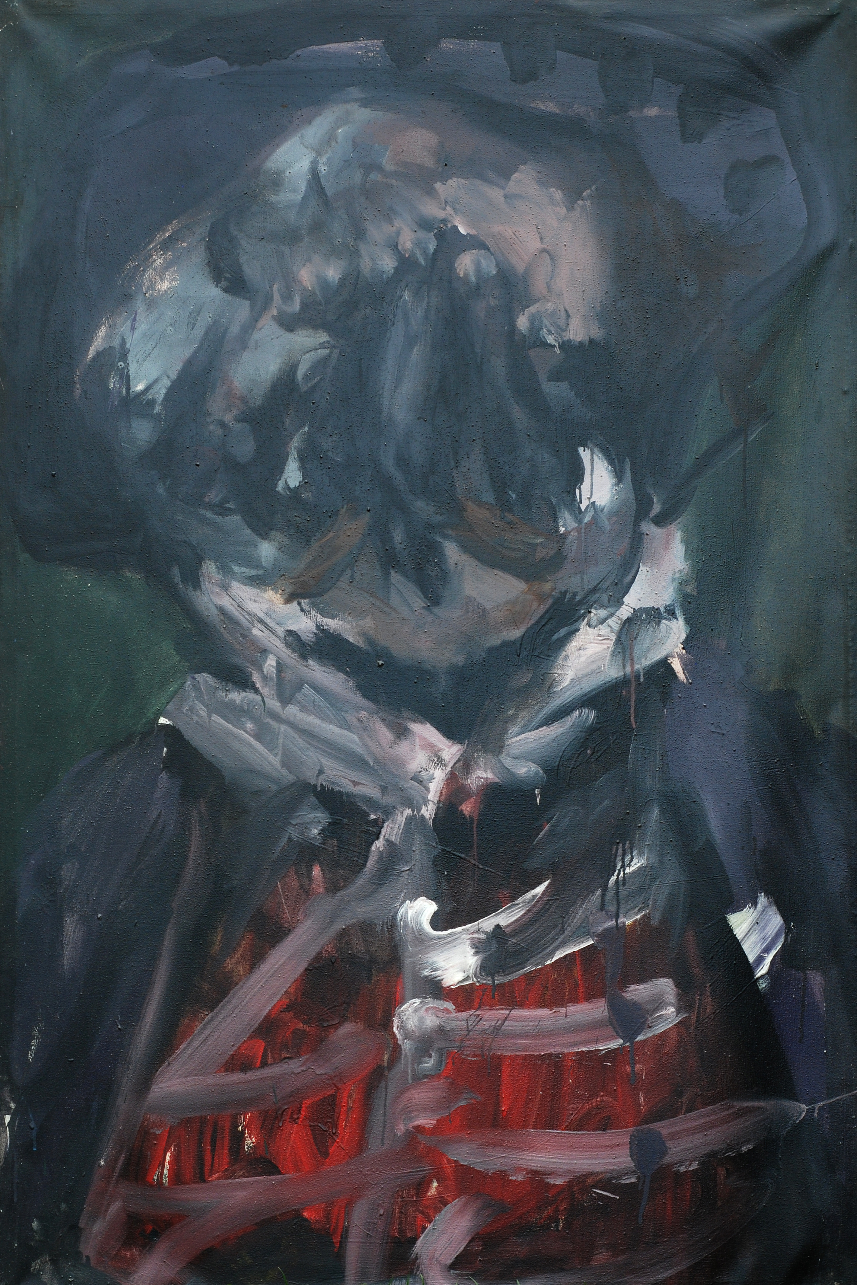 Paolo Dolzan, Captain Giduglia, Acryl auf Leinwand, 99x149x4,4cm