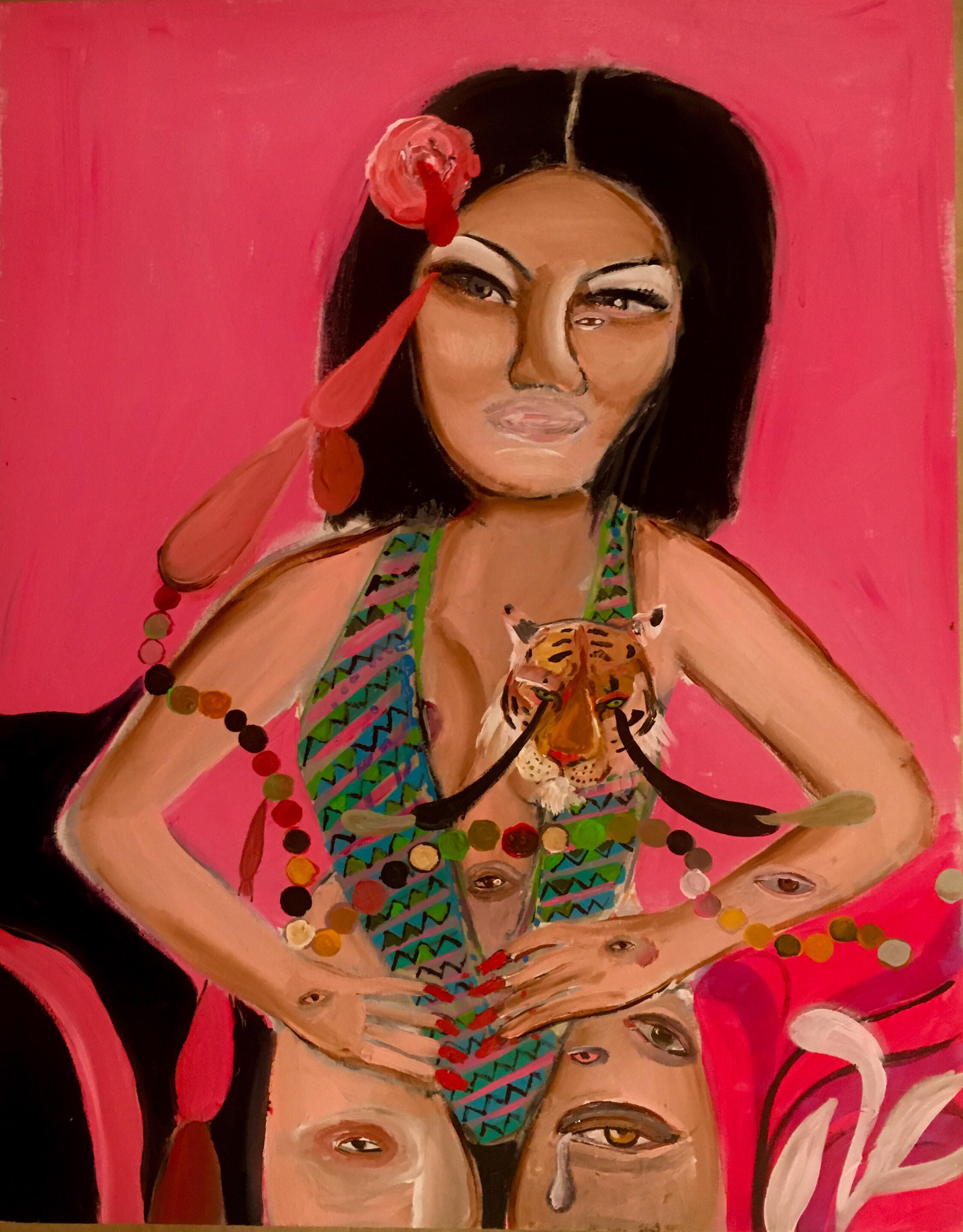 Palline/Bällchen, 2017, Acryl auf Leinwand, 55x70cm