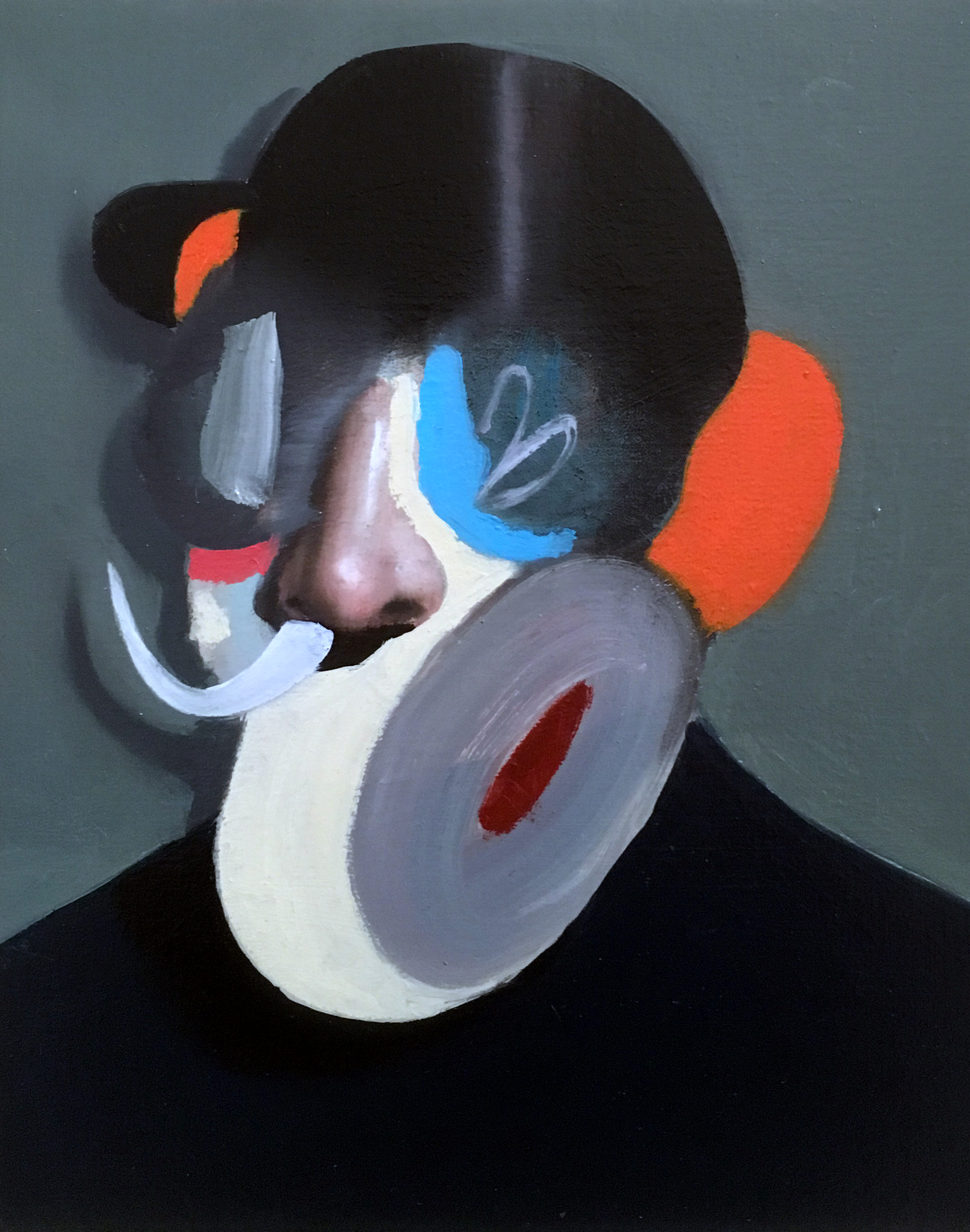 Giuliano Sale, o.T.,2018, Öl auf Leinwand, 25x30cm